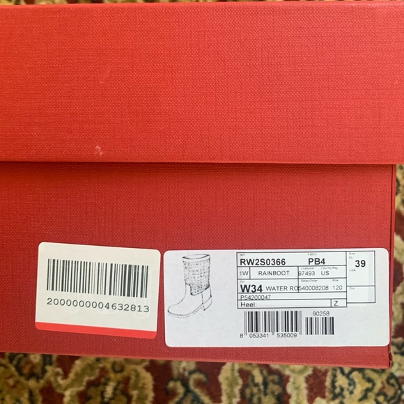 Valentino Pale Pink Rockstud Rubber Rainboots - Picture 8 of 8